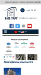Mobile Screenshot of ems-yapi.com
