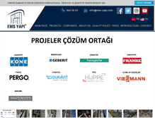 Tablet Screenshot of ems-yapi.com